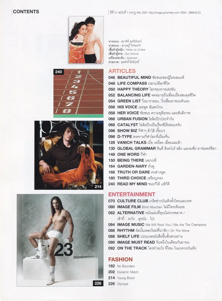 (วันวาน) แพท สุธาสินี & บี้ สุกฤษฎิ์ @ IMAGE vol.21 no.7 July 2008
