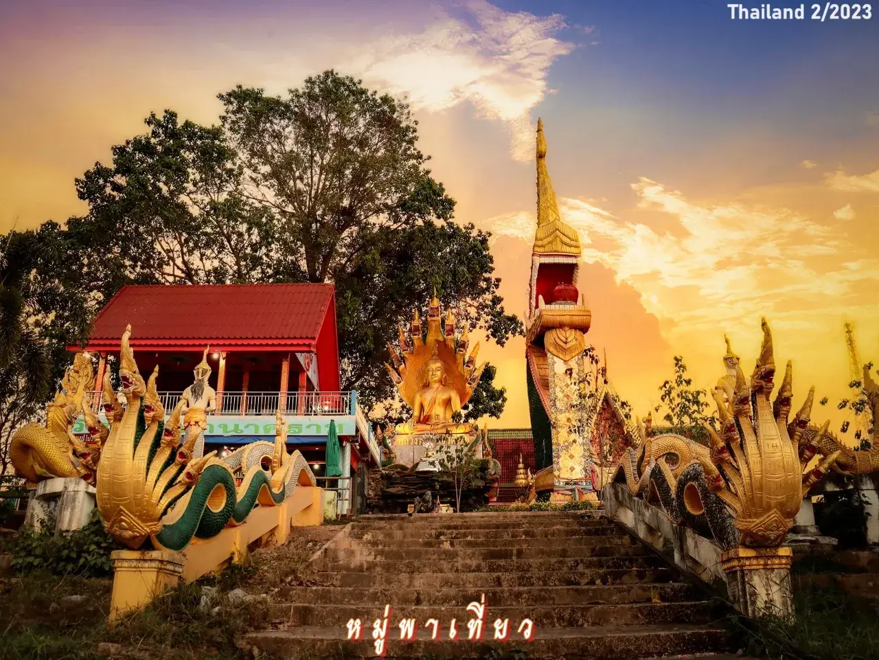 Great Naga Statue and Thai Temple in Nong Khai 🇹🇭