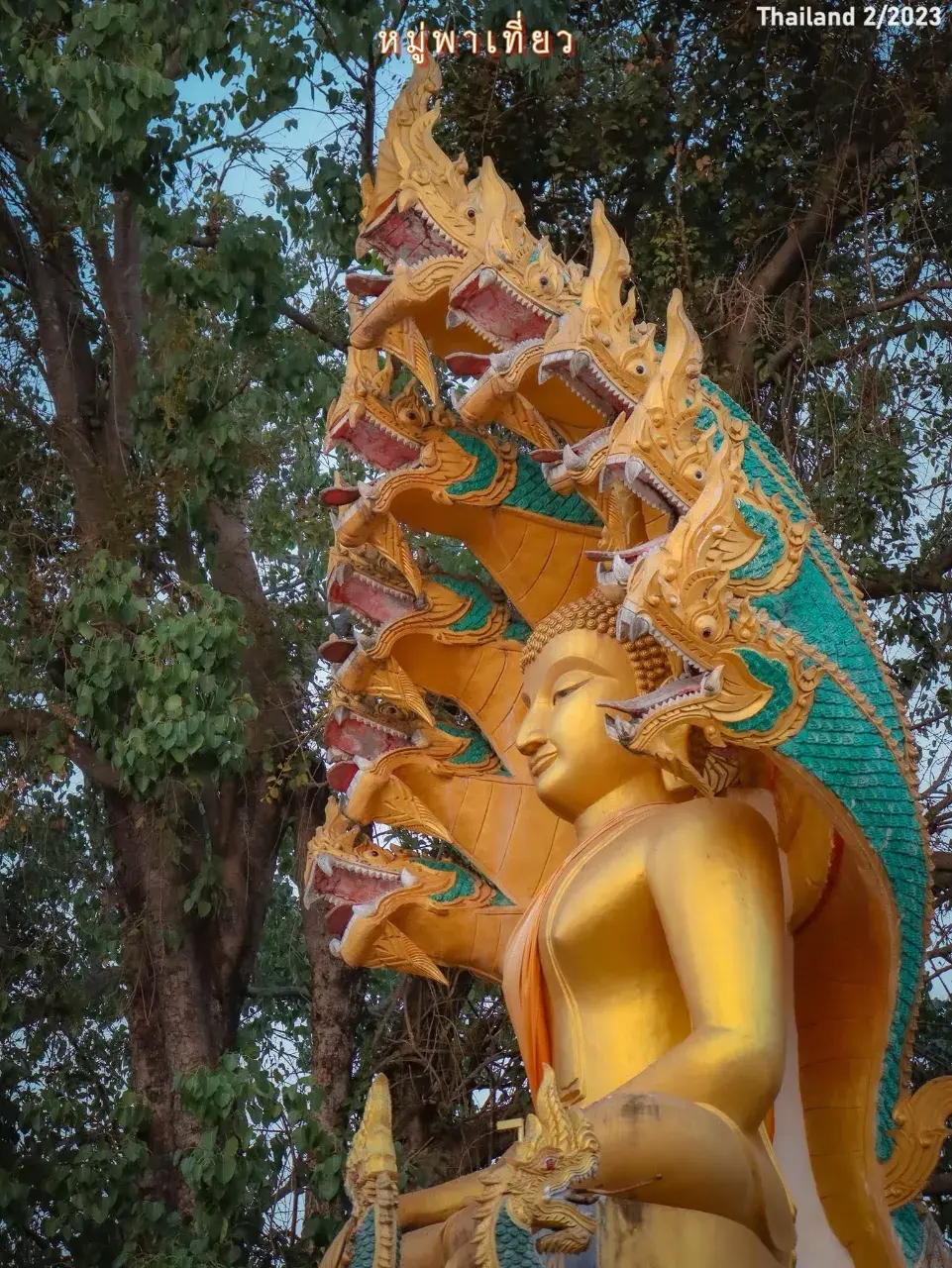 Great Naga Statue and Thai Temple in Nong Khai 🇹🇭