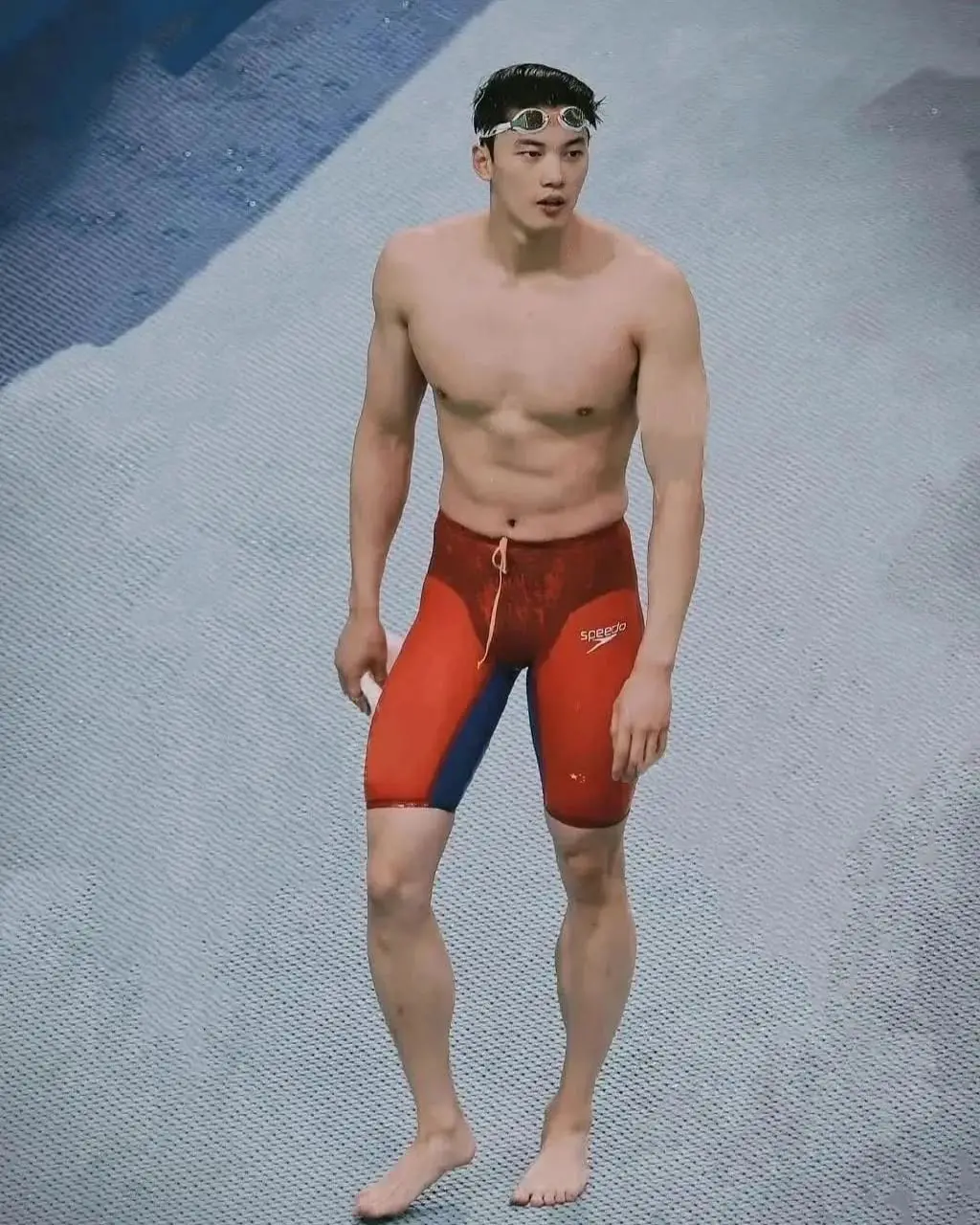 Wang Shun wearing Speedo