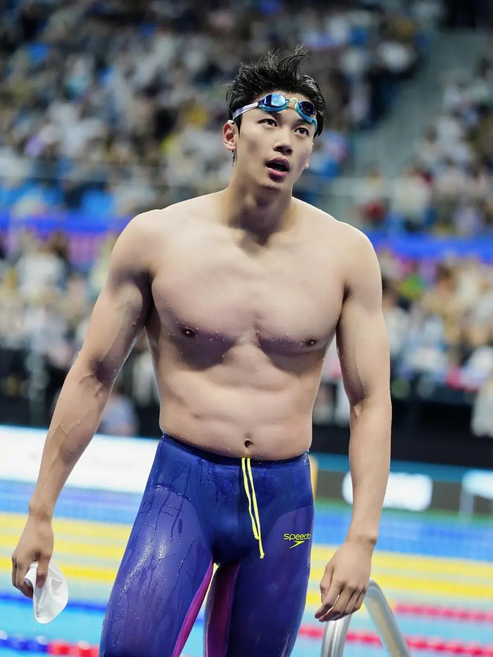 Wang Shun wearing Speedo
