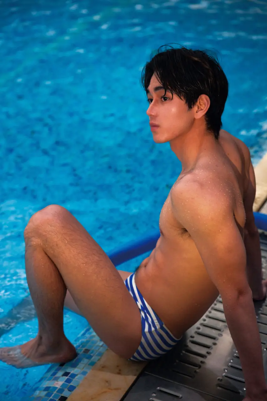 At the pool