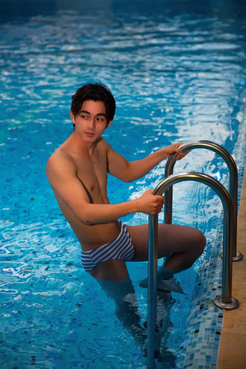 At the pool