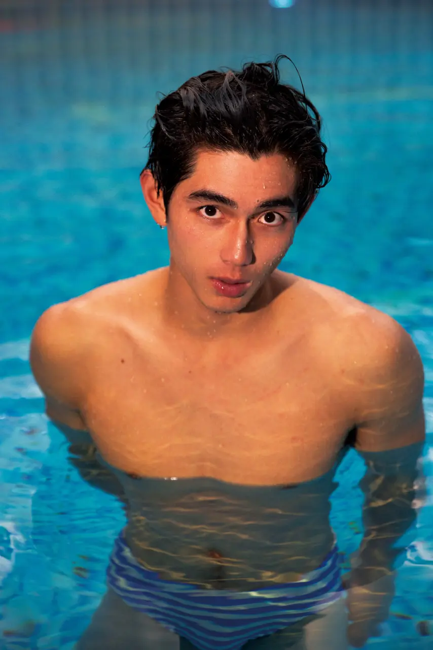 At the pool
