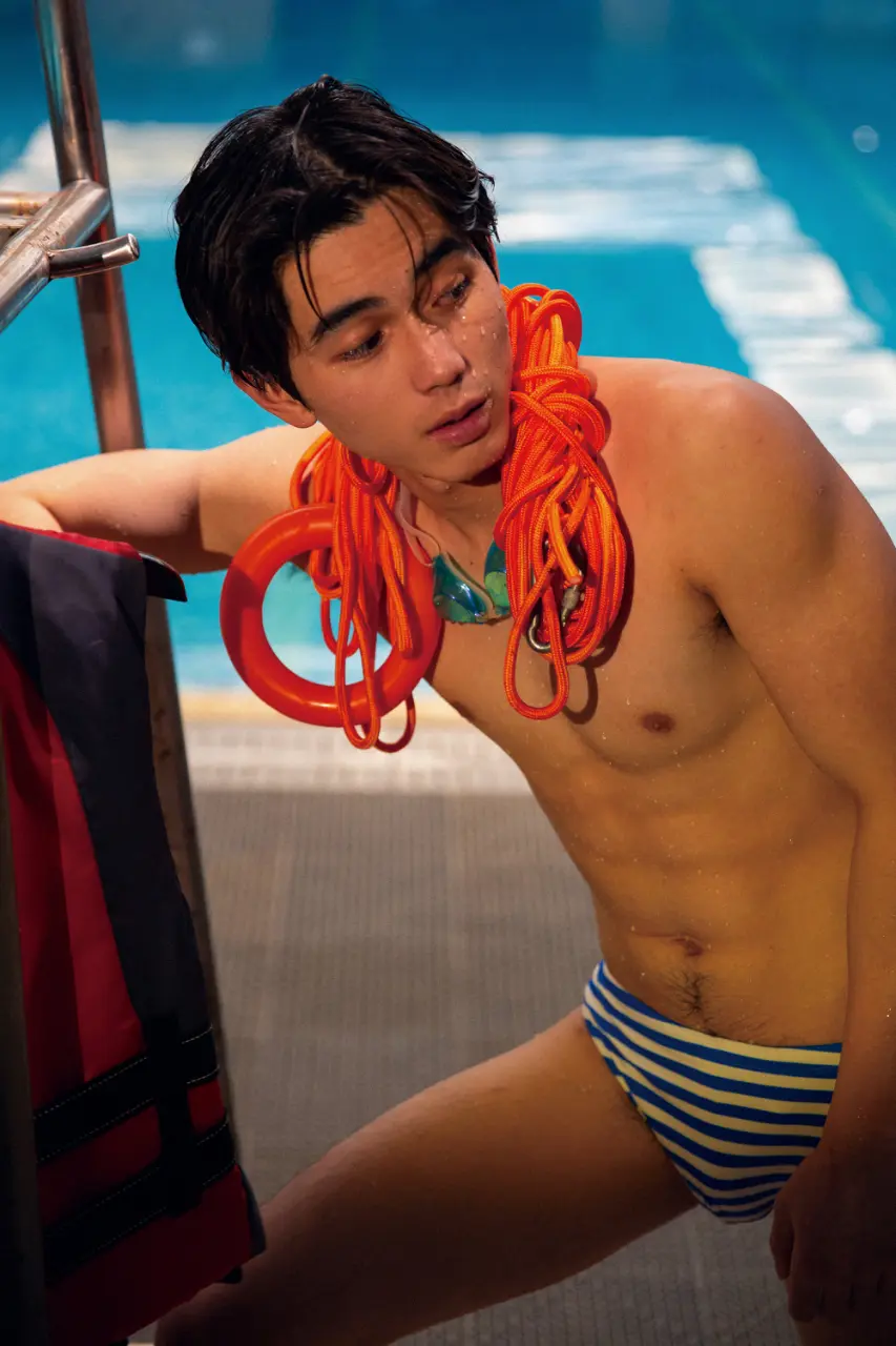 At the pool