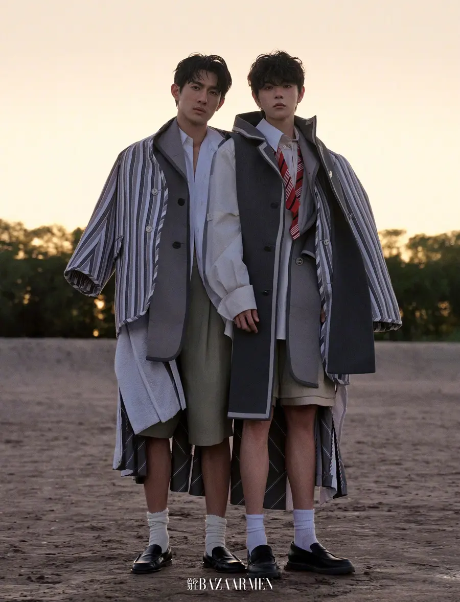 Ayden Sng & Lu Sitong @ Harper's BAZAAR Men China July 2026