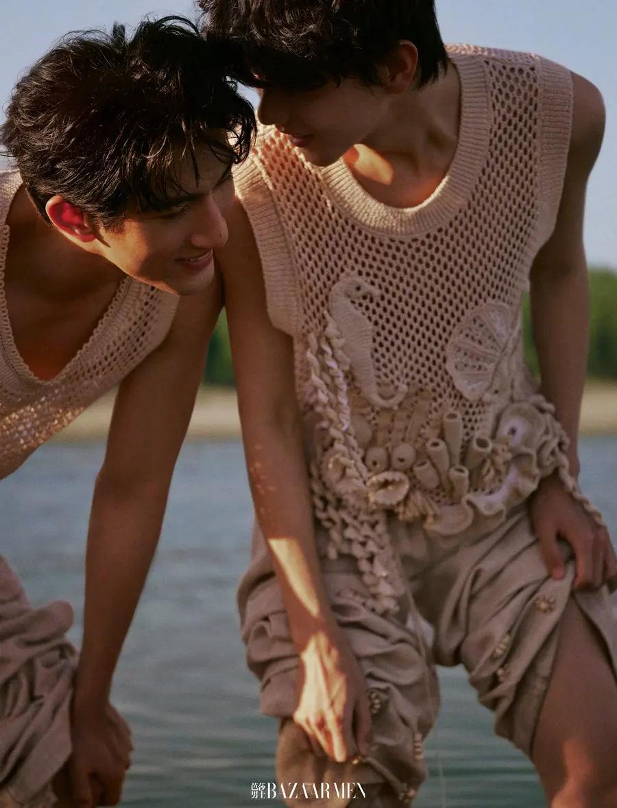 Ayden Sng & Lu Sitong @ Harper's BAZAAR Men China July 2026