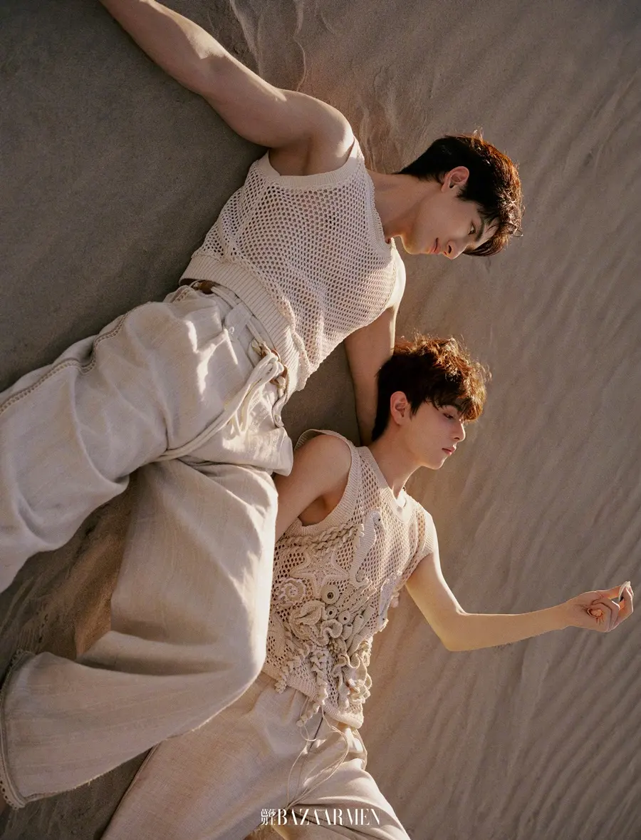 Ayden Sng & Lu Sitong @ Harper's BAZAAR Men China July 2026