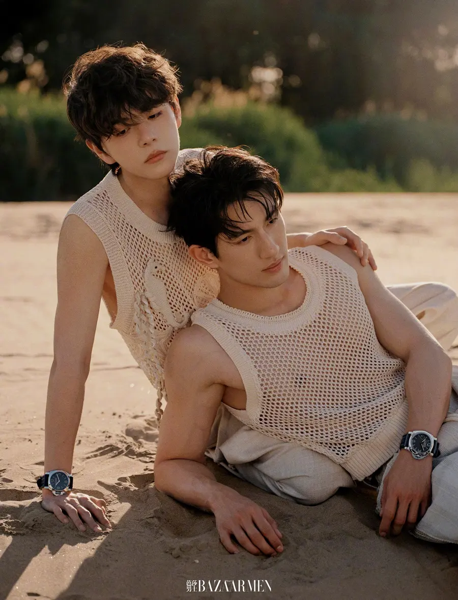 Ayden Sng & Lu Sitong @ Harper's BAZAAR Men China July 2026