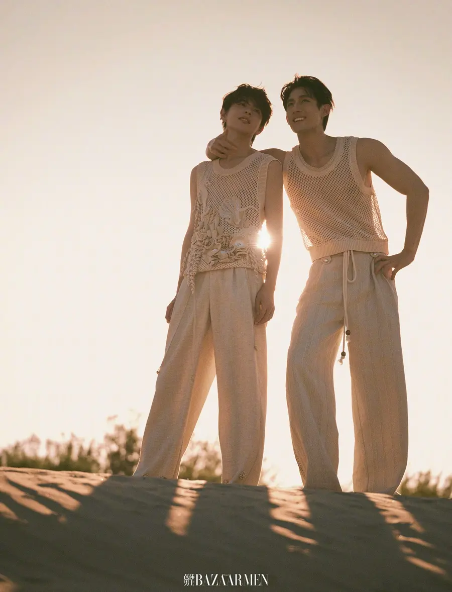 Ayden Sng & Lu Sitong @ Harper's BAZAAR Men China July 2026