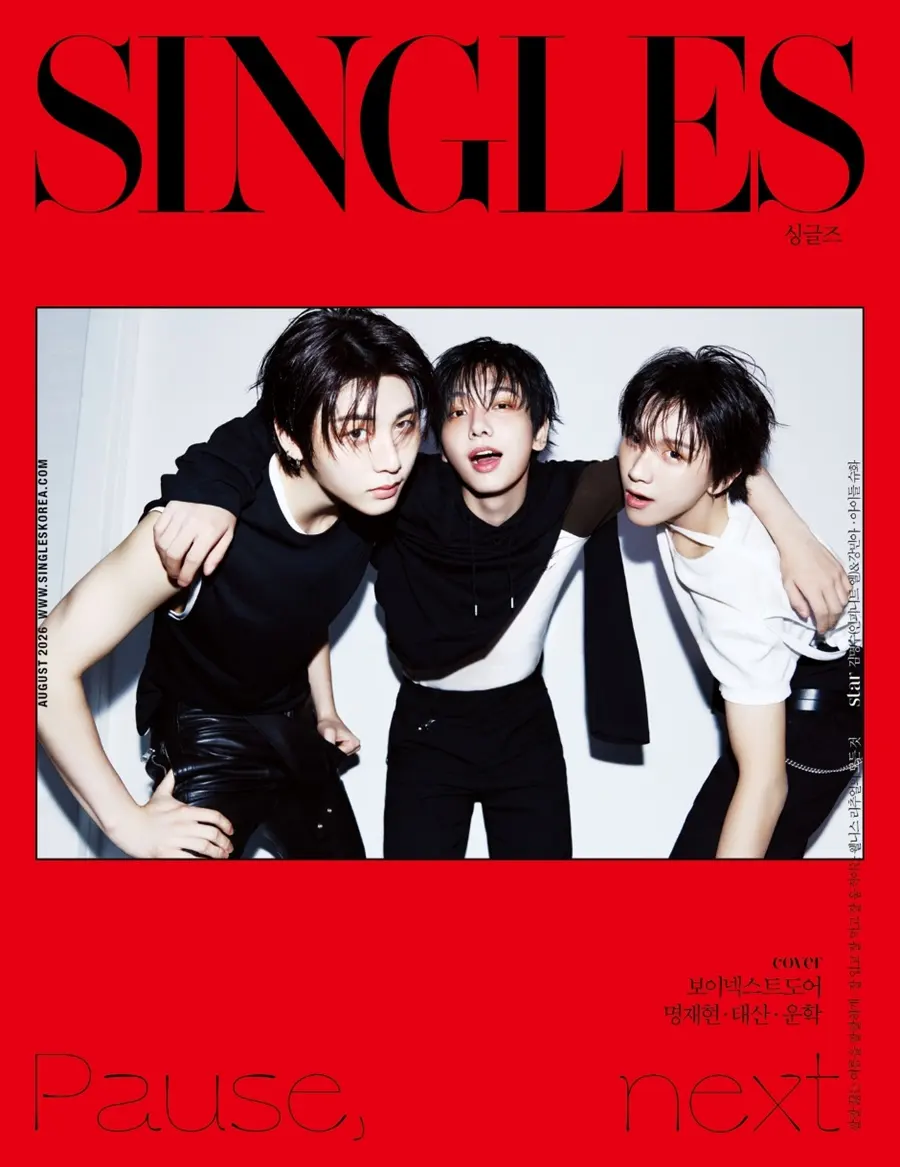 (BOYNEXTDOOR) Jaehyun,Taesan & Woonhak @ SINGLES Korea August 2026