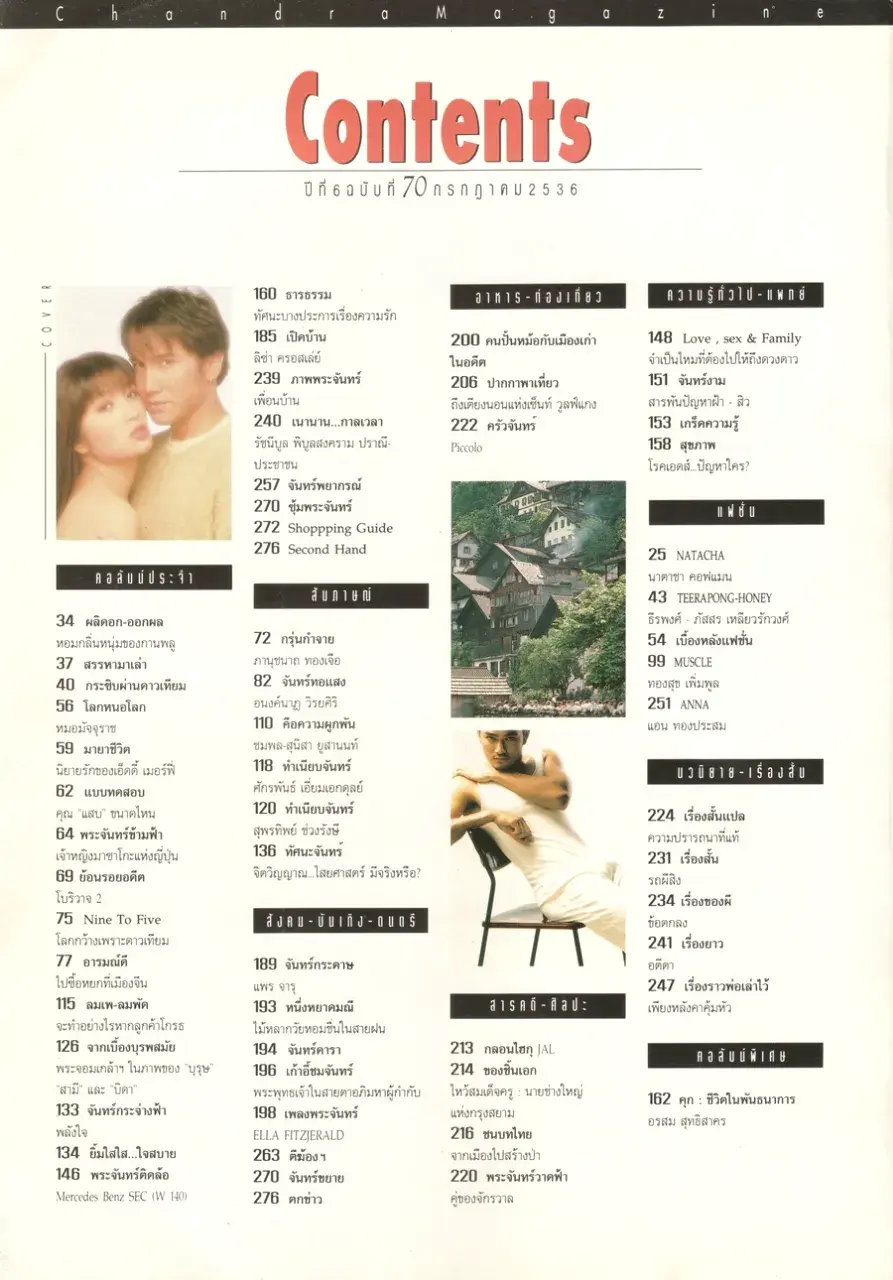 (วันวาน) ฮันนี่ ภัสสร & บี๋ ธีรพงศ์ @ นิตยสาร จันทร์ ปีที่ 6 ฉบับที่ 70 กรกฏาคม 2536