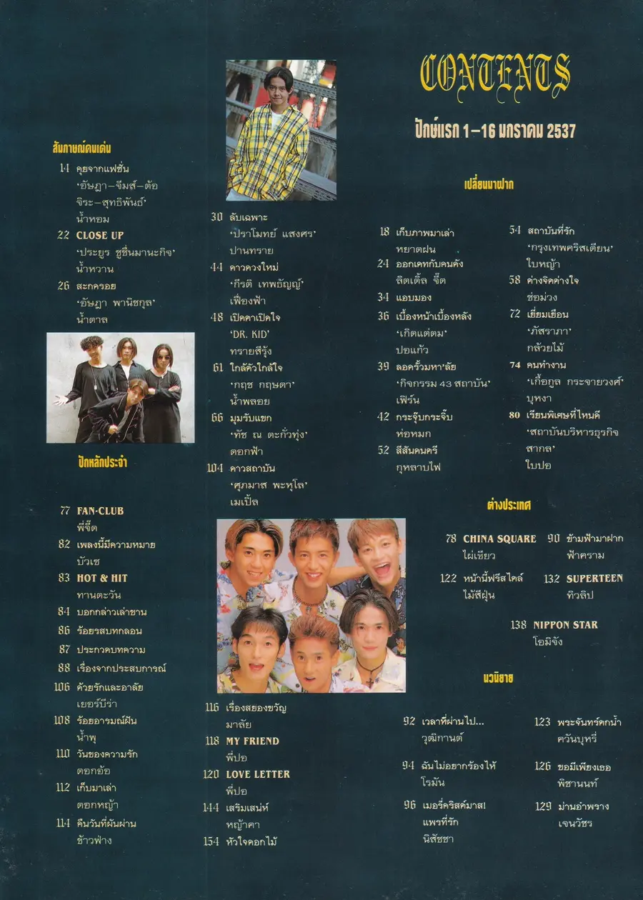(วันวาน) นิตยสาร ทราย ฉบับที่ 128 ปักษ์แรก มกราคม 2537