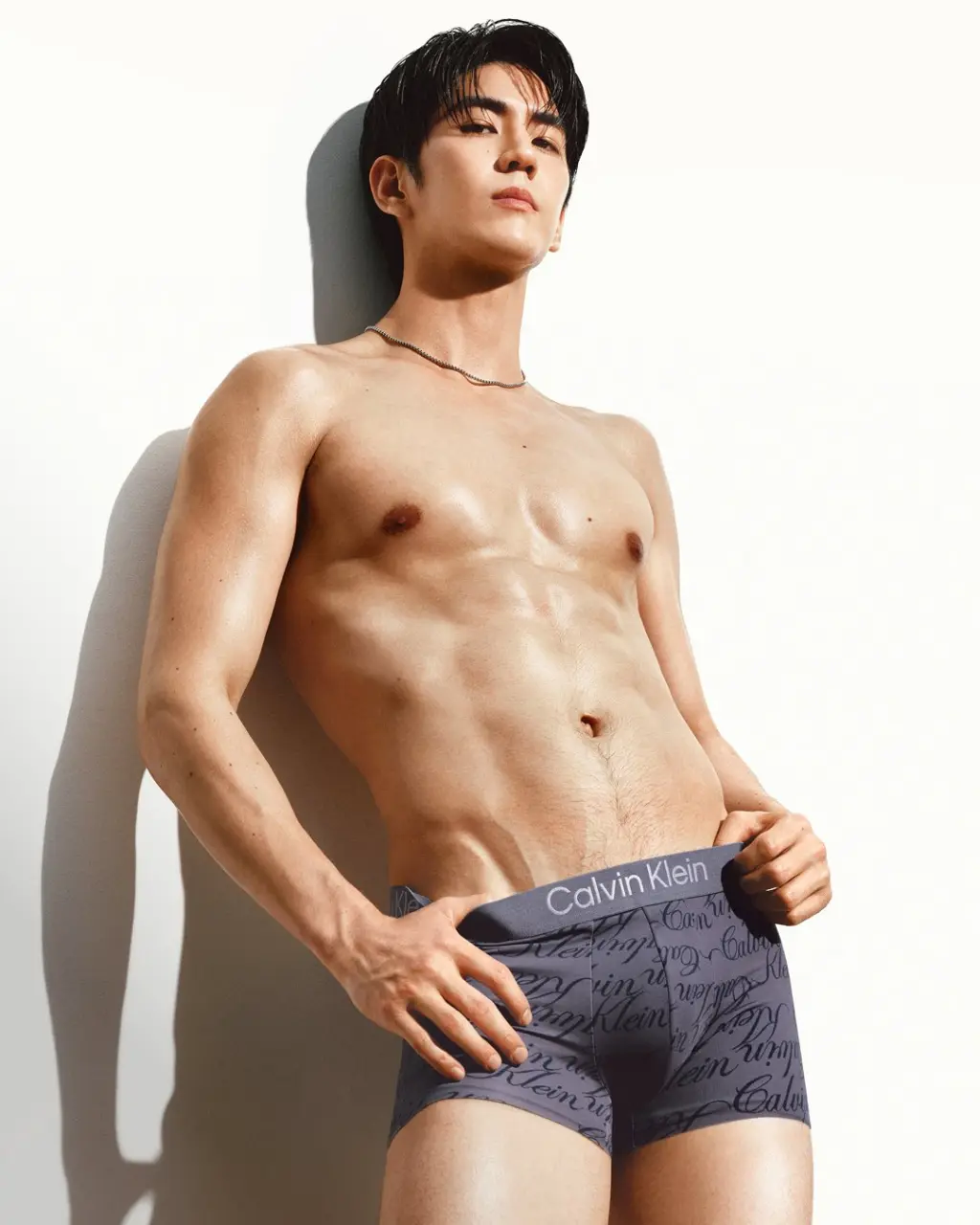 SEA TAWINAN wearing Calvin Klein