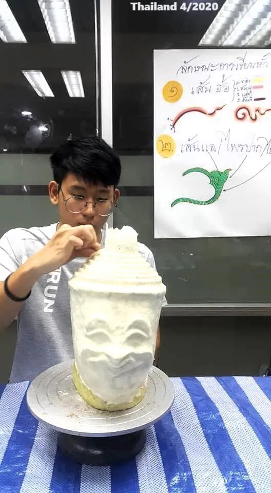 Ramasura Khon Mask by Thai University Student 🇹🇭