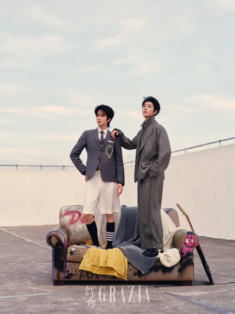 Huang Xing & Qiu Dingjie @ GRAZIA China August 2026