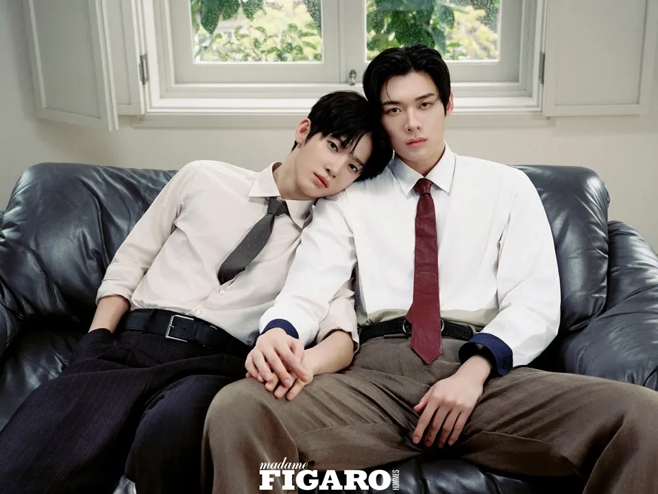 Kim Yoon-sik & Park Si-woo @ madame FIGARO HOMMES China August 2026