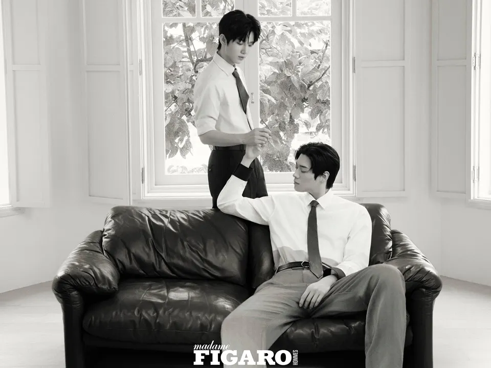 Kim Yoon-sik & Park Si-woo @ madame FIGARO HOMMES China August 2026