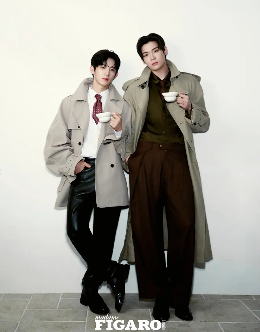 Kim Yoon-sik & Park Si-woo @ madame FIGARO HOMMES China August 2026