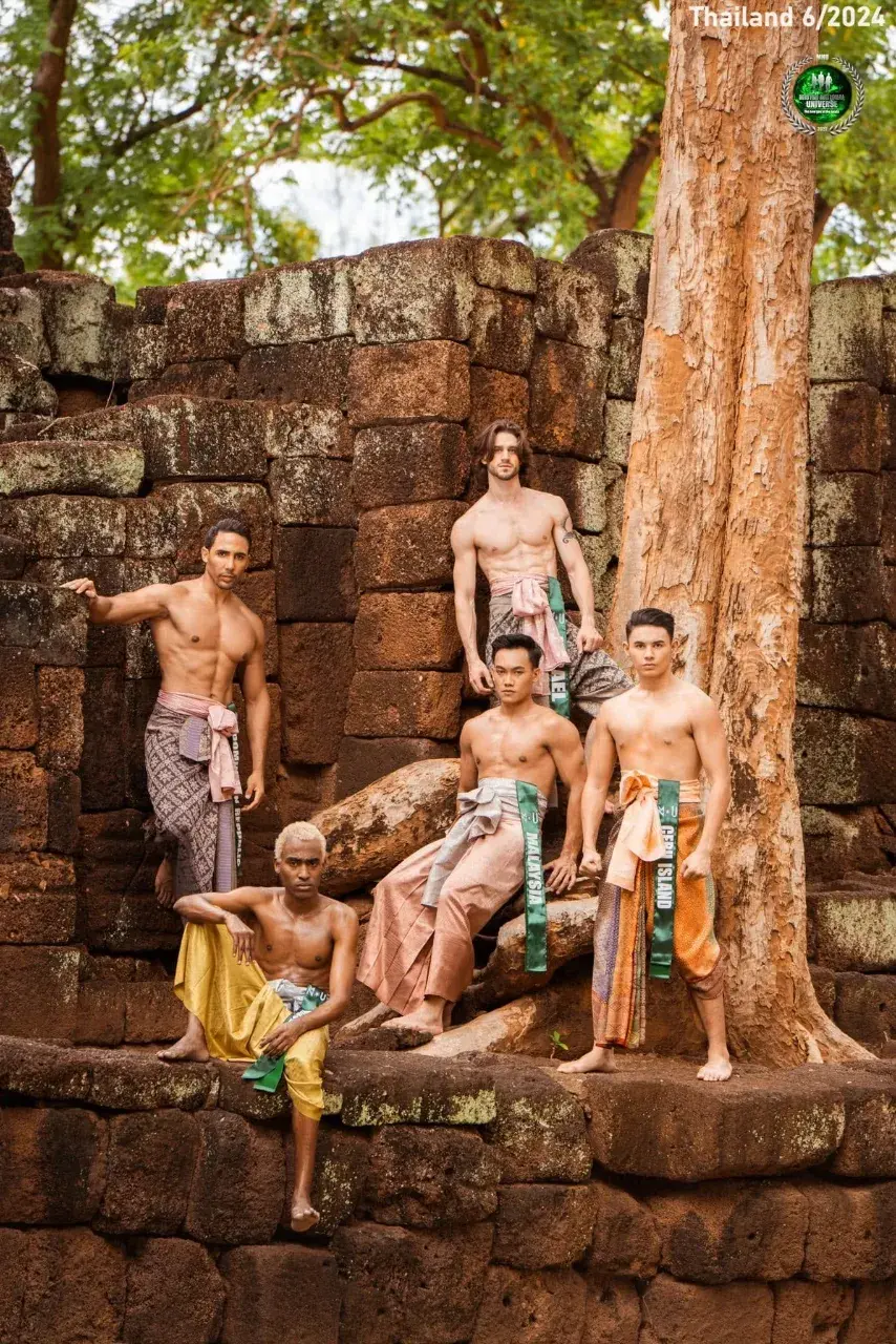Mister National Universe 2024 Contestants in Thai Attire 🇹🇭