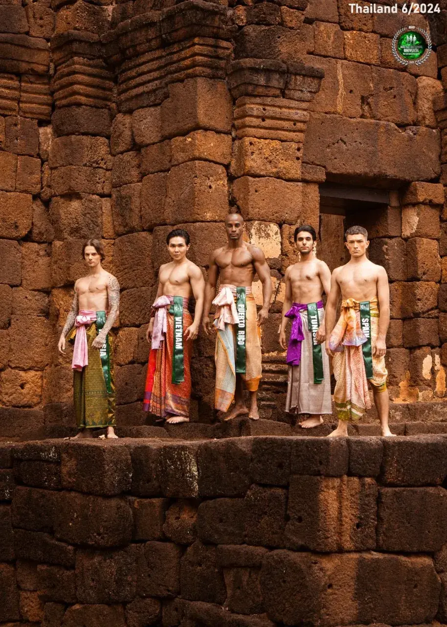 Mister National Universe 2024 Contestants in Thai Attire 🇹🇭
