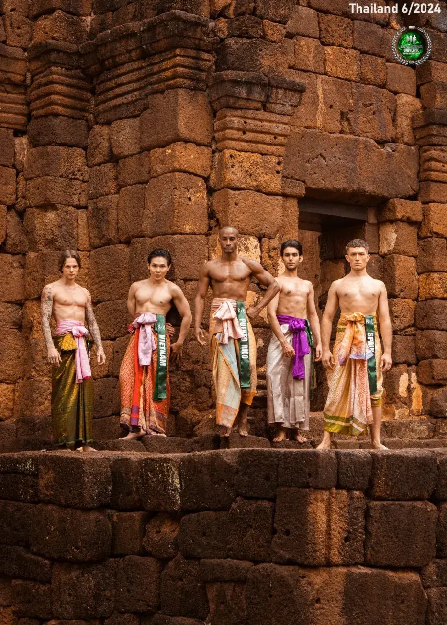 Mister National Universe 2024 Contestants in Thai Attire 🇹🇭