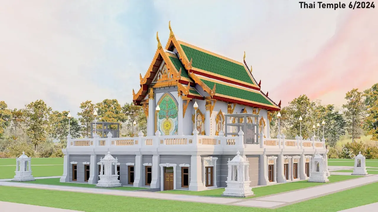 3D Render of Wat Buddhavihara 🇹🇭🇩🇪