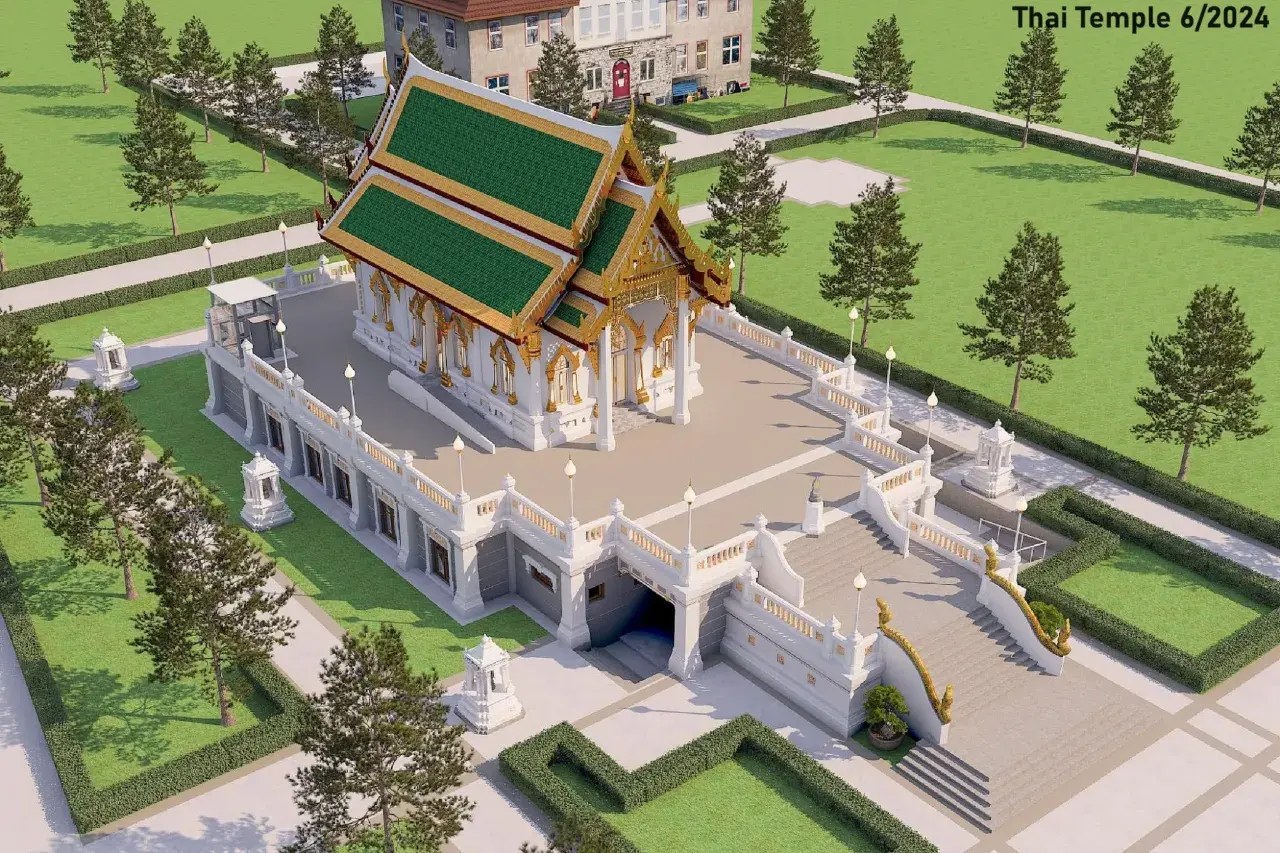 3D Render of Wat Buddhavihara 🇹🇭🇩🇪