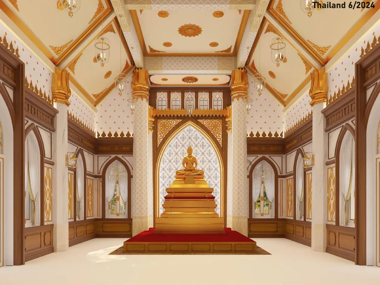 3D Render of Wat Buddhavihara 🇹🇭🇩🇪