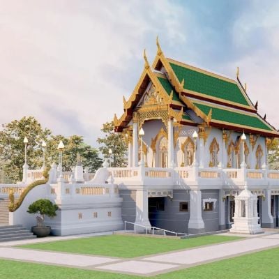 3D Render of Wat Buddhavihara 🇹🇭🇩🇪
