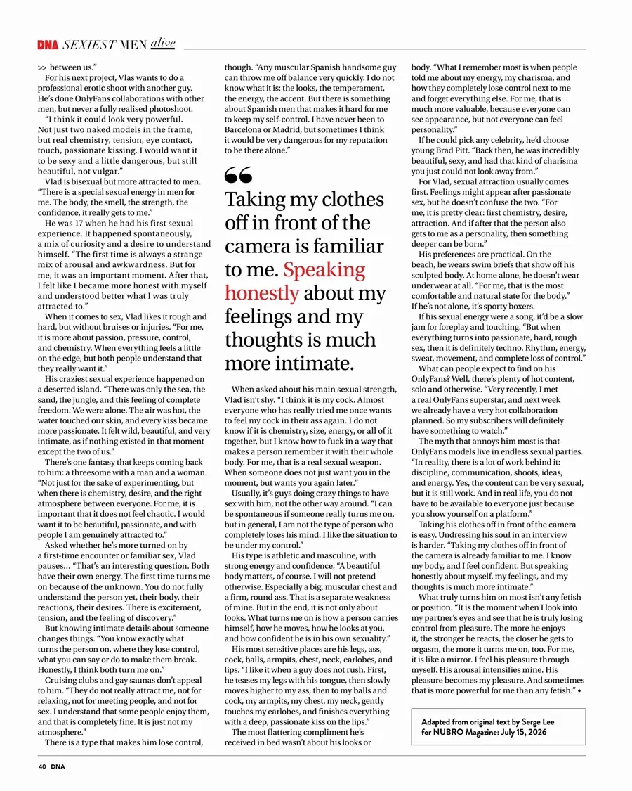 Vlad Parker @ DNA Magazine issue 320 September 2026