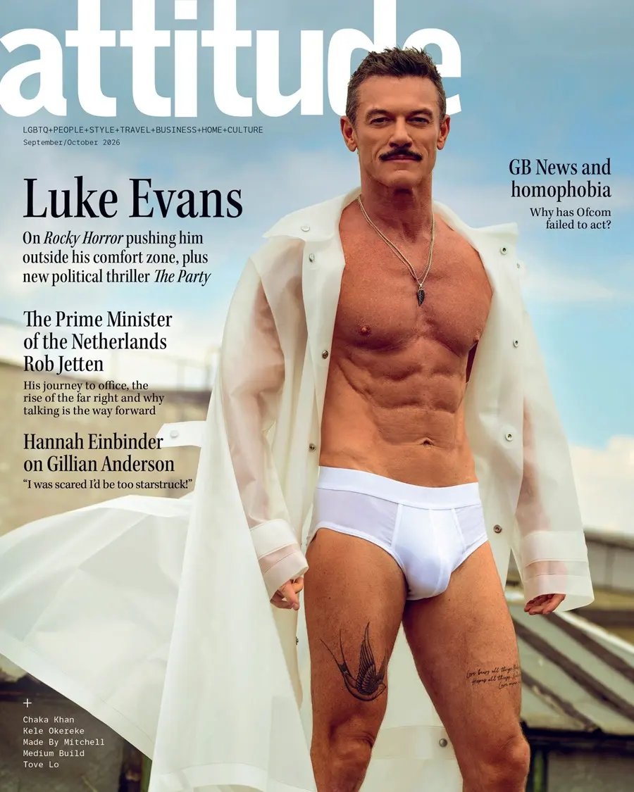 Luke Evans @ Attitude UK September-October 2026