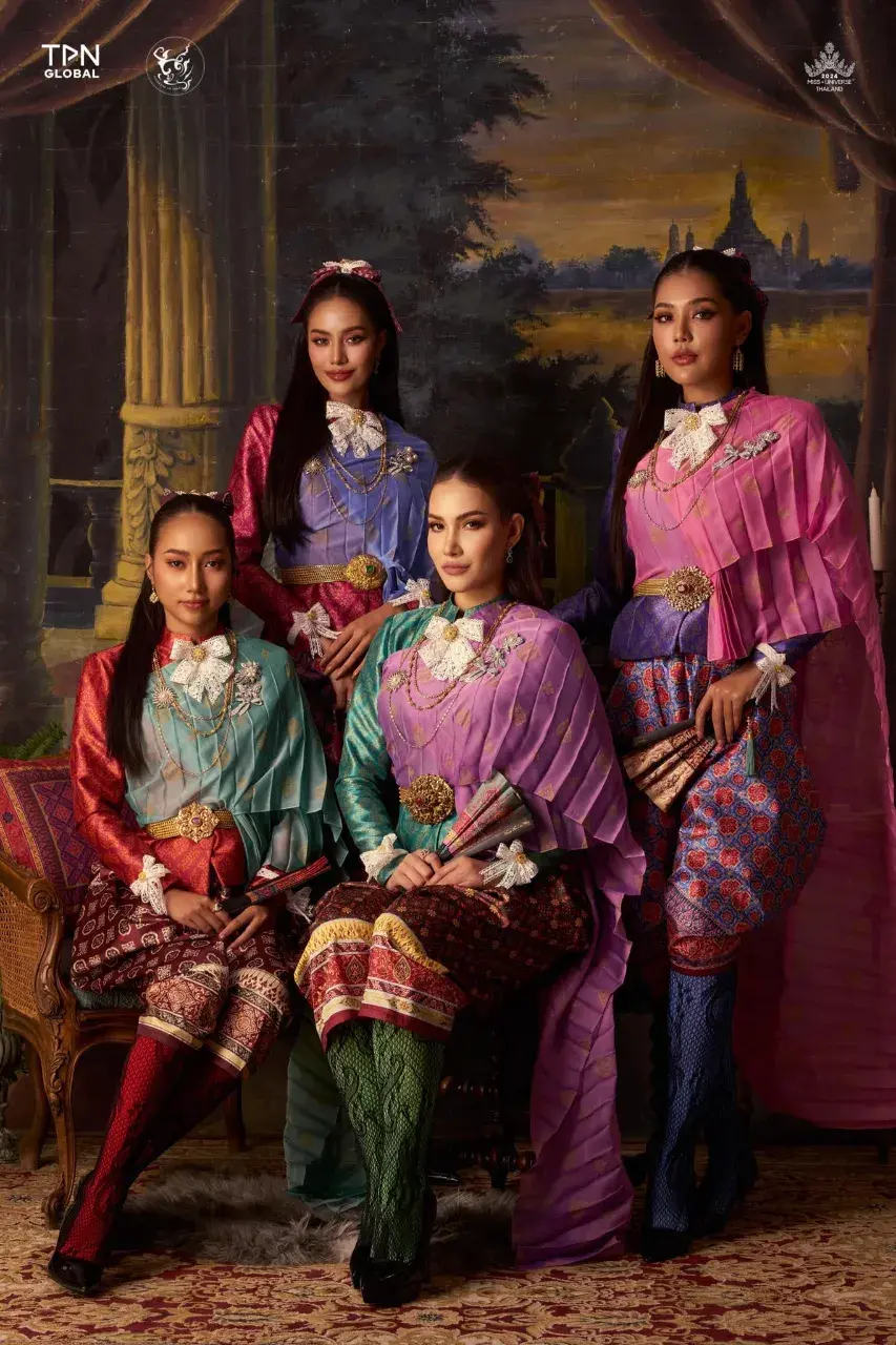 Miss Universe Thailand 2024 Contestants in Thai Dresses 🇹🇭