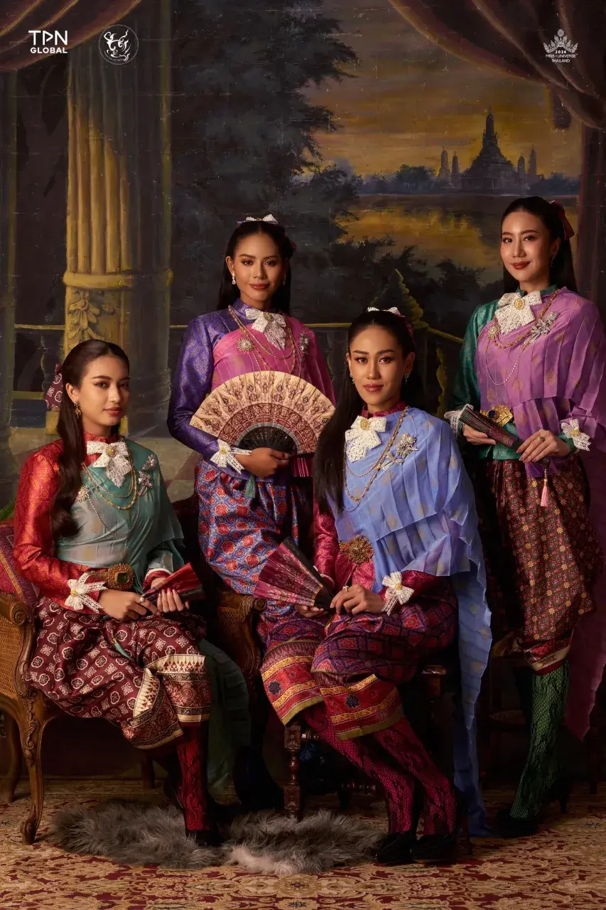 Miss Universe Thailand 2024 Contestants in Thai Dresses 🇹🇭