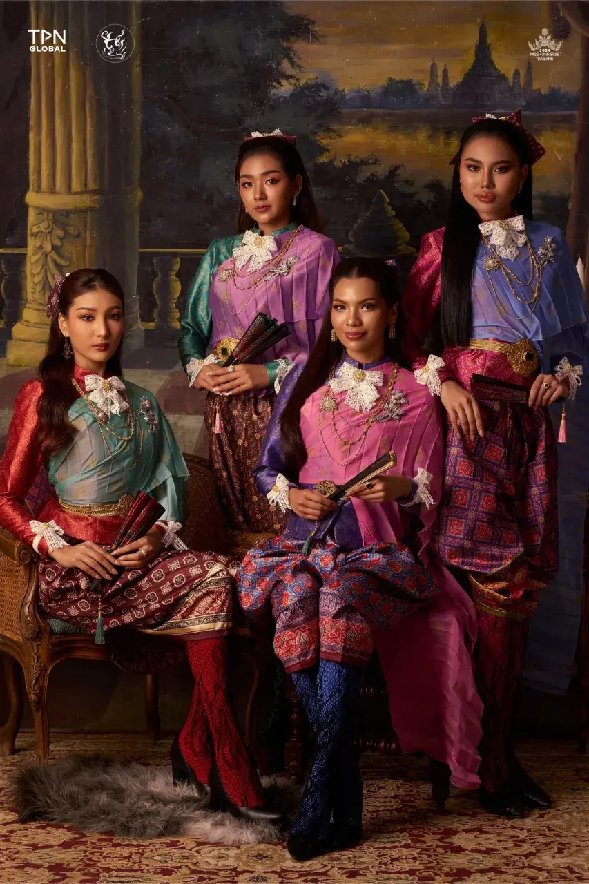 Miss Universe Thailand 2024 Contestants in Thai Dresses 🇹🇭