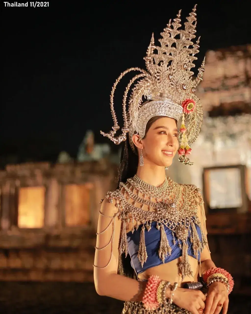 Mint Chalida in Apsara Thai National Costume 🇹🇭