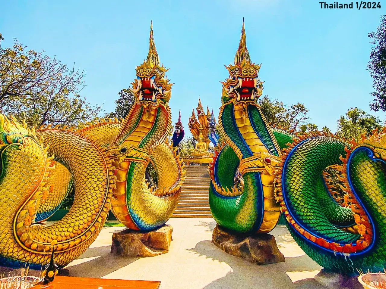 Naga Statues at Nanthana Park 🇹🇭