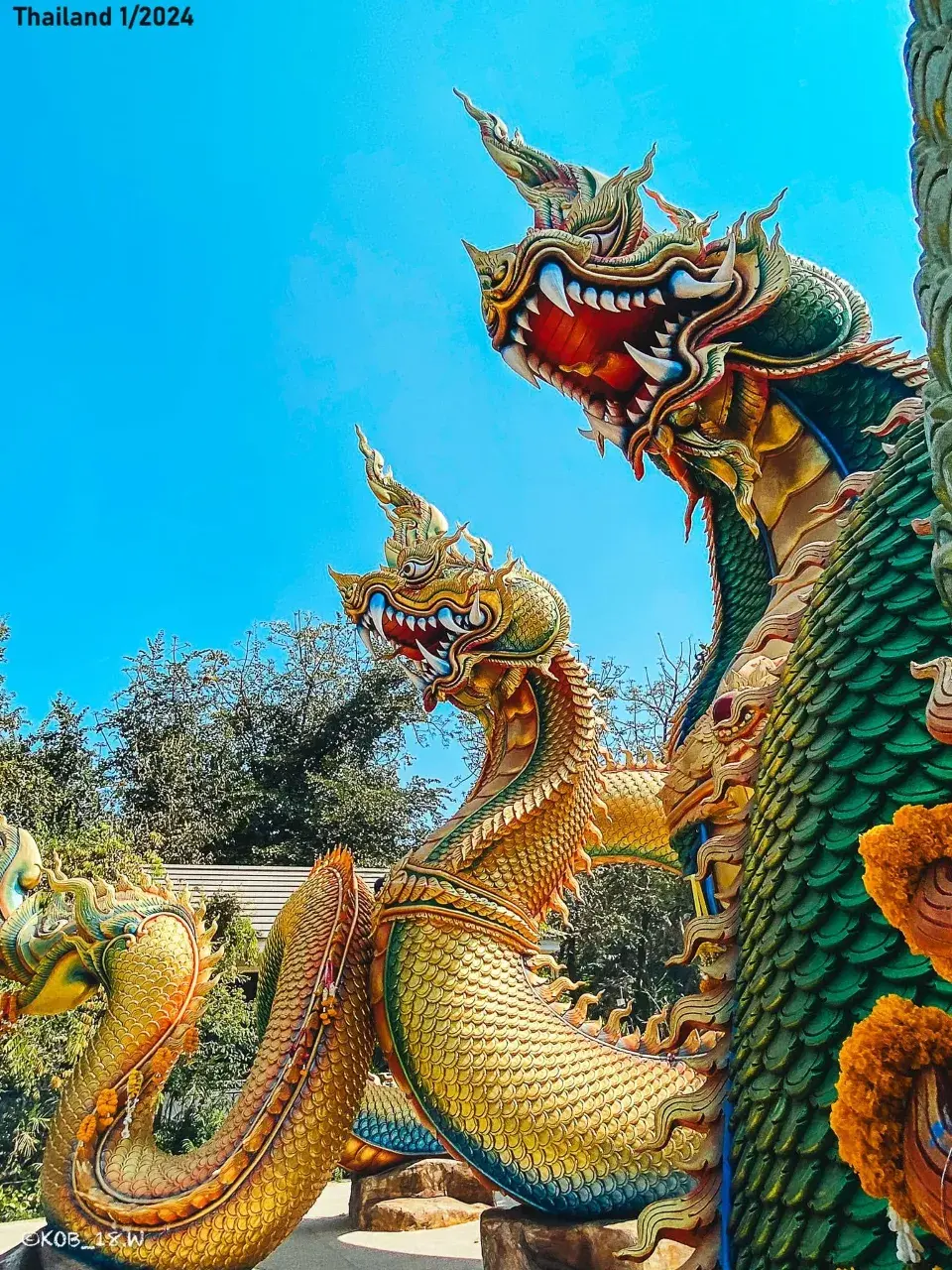 Naga Statues at Nanthana Park 🇹🇭