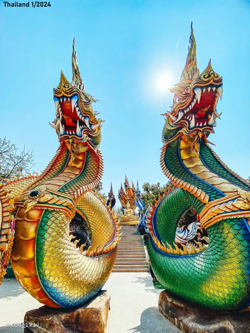 Naga Statues at Nanthana Park 🇹🇭