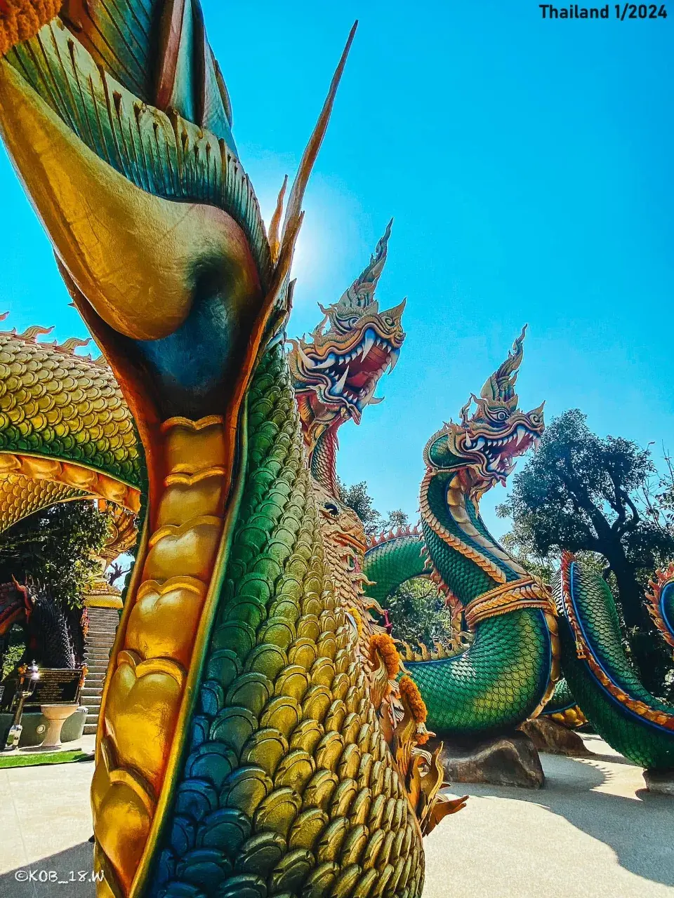 Naga Statues at Nanthana Park 🇹🇭