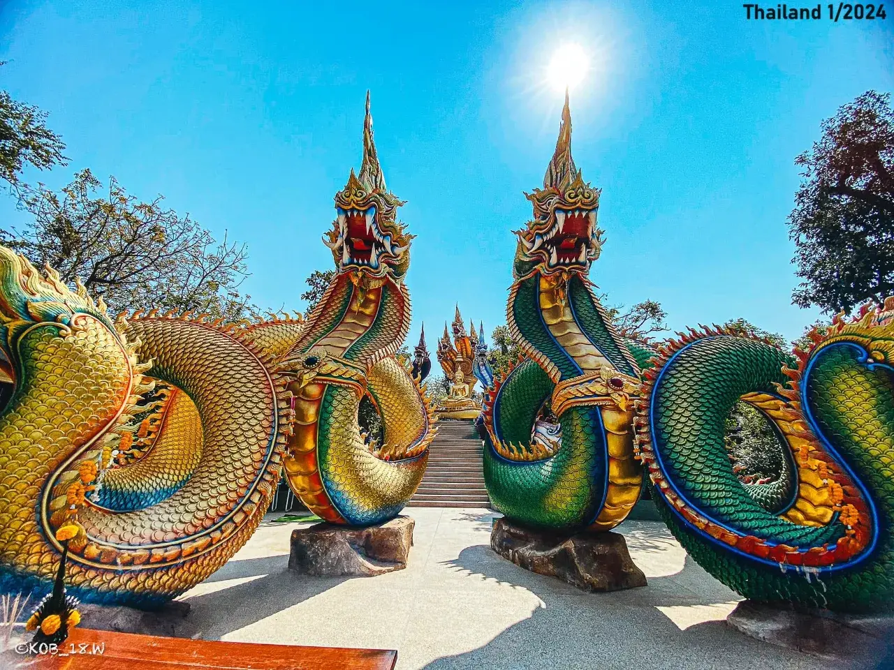 Naga Statues at Nanthana Park 🇹🇭