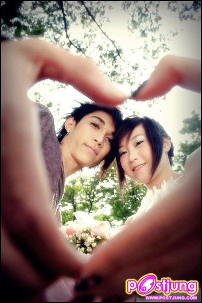 พี่หนึ่งกับพี่กิ๊ฟถ่ายแบบเวดดิ้งคู่กัน