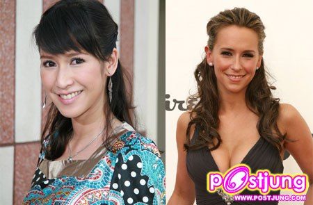 คู่เหมือนหน้ายาว คางเสน่ห์ โหนกแก้มสะท้า