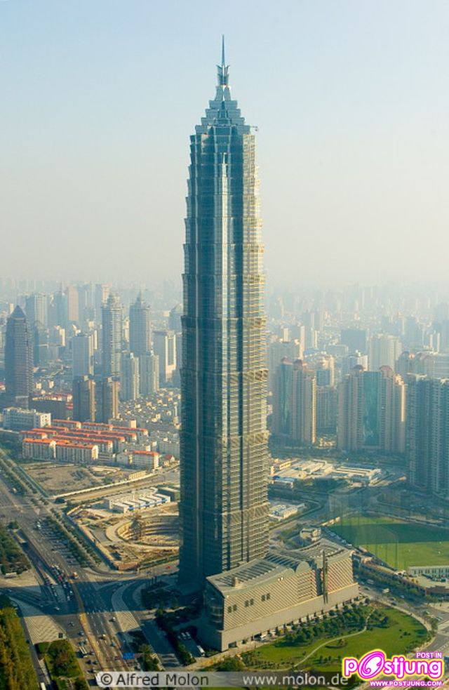 6-Jin Mao Tower เซี่ยงไฮ้ จีน สูง 421 เมตร