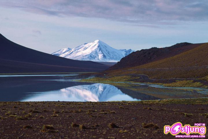 Mirrored Mountain in the Andes, Bolivia