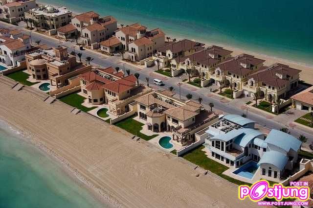 รูปถ่ายบ้านจัดสรรค์บนเกาะ Palm Jumeirah