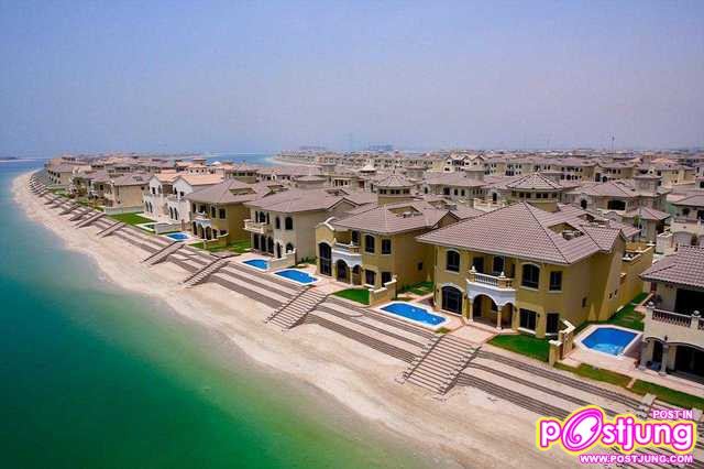 รูปถ่ายบ้านจัดสรรค์บนเกาะ Palm Jumeirah