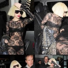 Lady Gaga wear C-thru