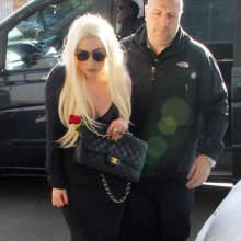 Lady Gaga & Arrives At Recording Studio In Sydney