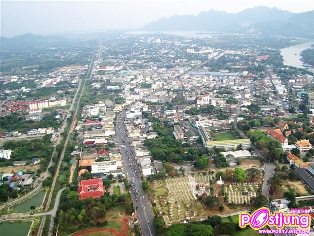 เมืองกาญจนบุรีตามถนนสายหลัก